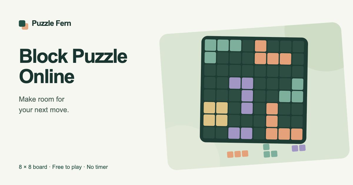 Block Puzzle Online – Play Free | Puzzle Fern